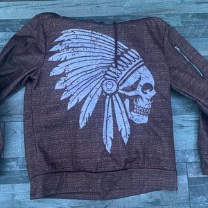 Native brown hoodie size Medium